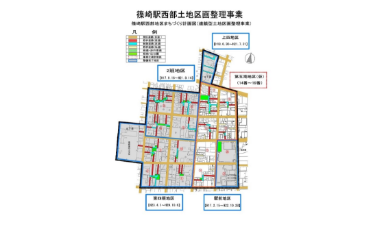 篠崎駅西部地区［東京都江戸川区］（修復型／連鎖型土地区画整理事業）