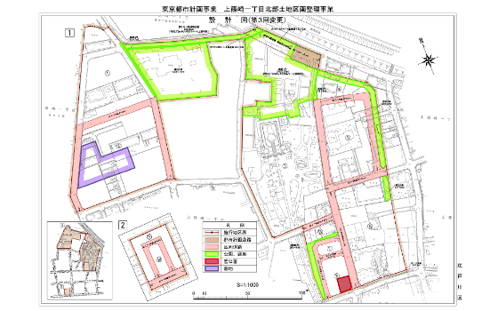 上篠崎一丁目北部地区［東京都江戸川区］　地図